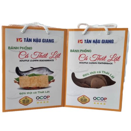 Bánh phồng cá thát lát 60% cá ,260g/hộp 