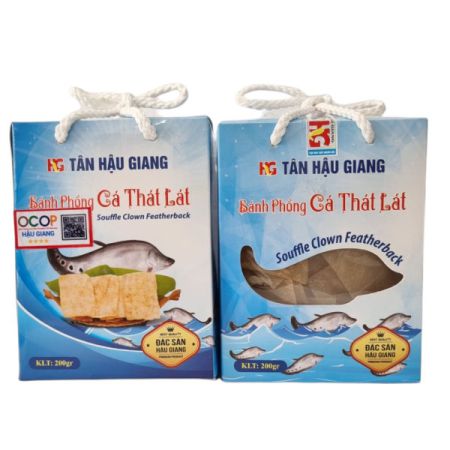 Bánh phồng cá thát lát 60% cá ,120g/hộp 